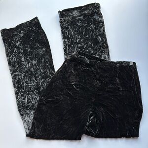 Harold’s Crushed Velvet Drawstring Holiday Party Pants Size 2